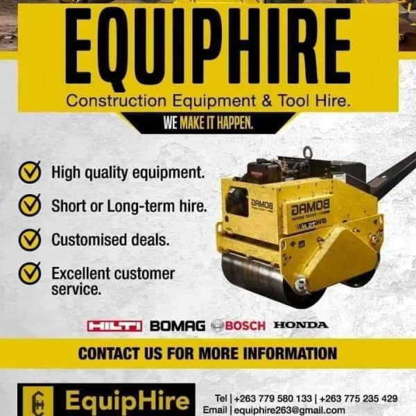 EquipHire Zimbabwe (Pvt) Ltd | Tool Hire | Harare